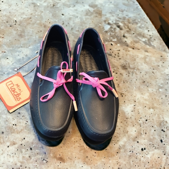 NWT Kids town & beach mocassins water shoes (plastic, drain holes) junior size 3 - Picture 7 of 14